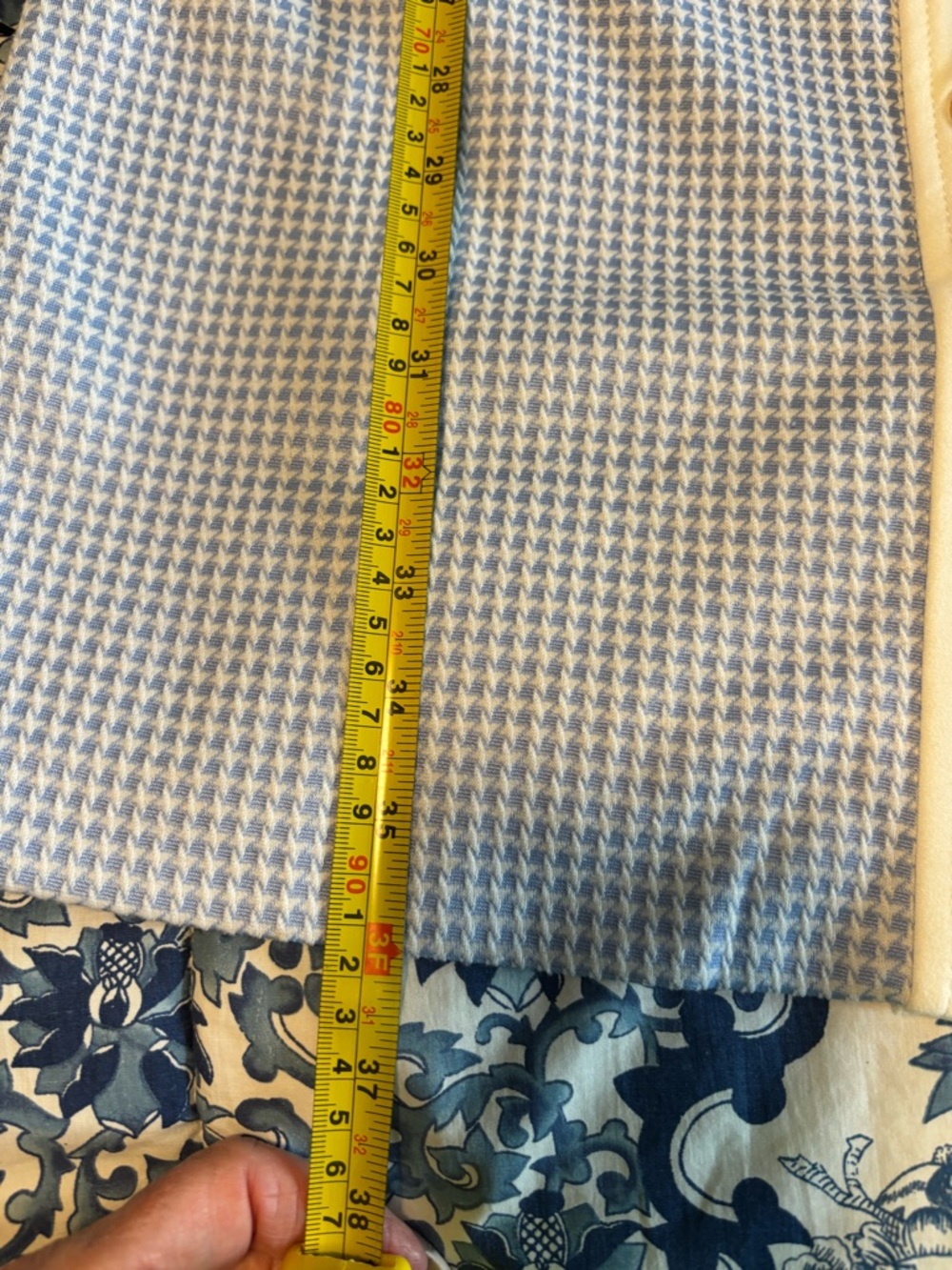 Tommy Hilfiger Preppy Houndstooth Blue and White Sheath Dress~8 - Picture 11 of 11